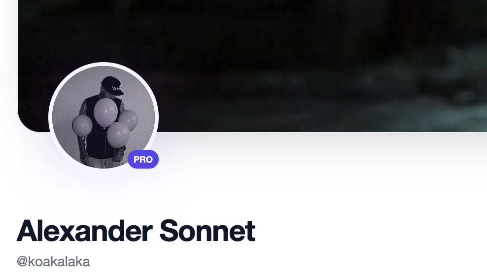 Pro-Badge am Avatar Preview